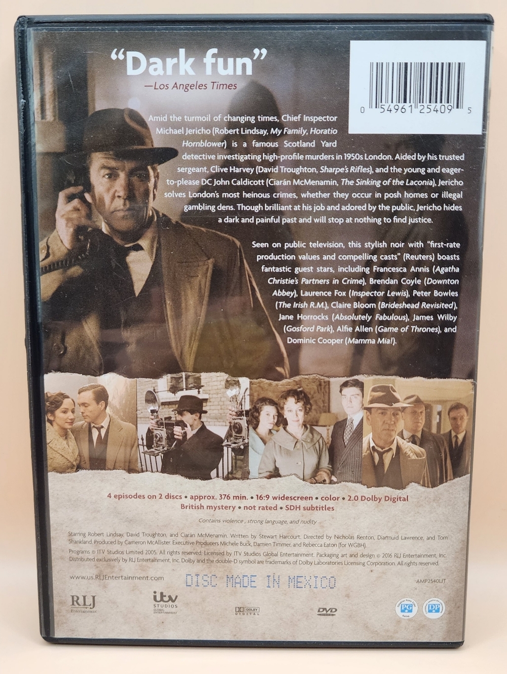 Jericho of Scotland Yard: Season 1 (DVD, 2005) Robert Lindsay Noir Mystery Acorn - Picture 3 of 3